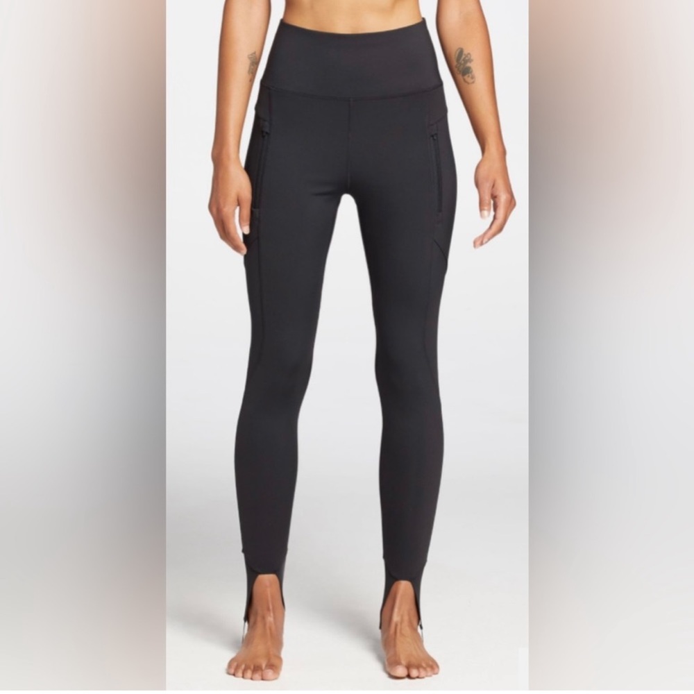 Calia Power Sculpt Stirrup Legging Tight Black Size XS Full Length High Waisted